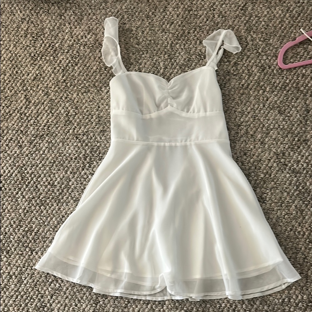 Elegant White Sleepwear Dress